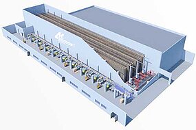 Automated small parts warehouse for Korrodin